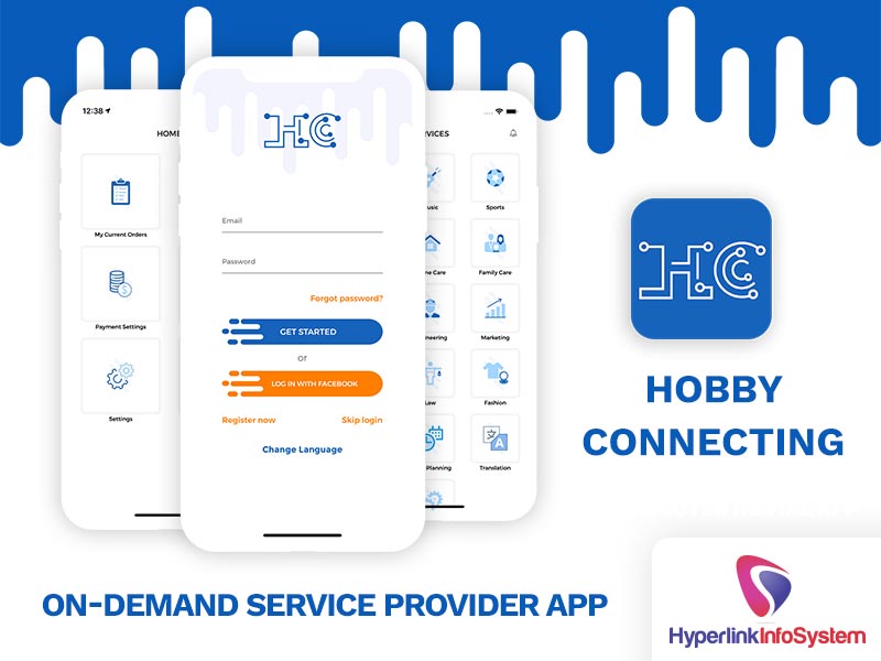 hobby connecting on demand service provider app