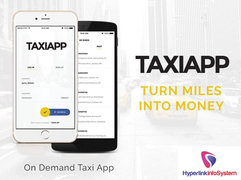 taxiapp turn miles into money on demand taxi app