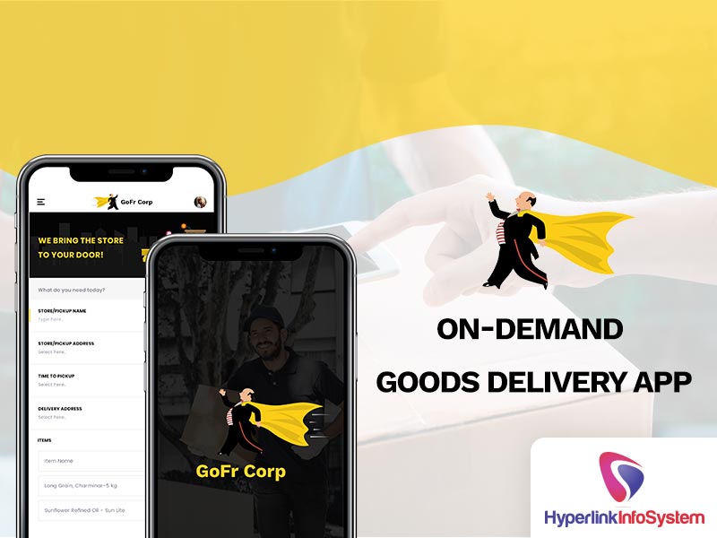 on demand goods delivery app